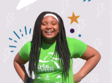 Girls on the Run participant smiles outdoors 